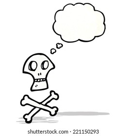cartoon skull and crossbones