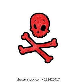 cartoon skull and crossbones symbol