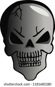 cartoon skull halloween