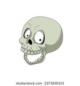cartoon skull, Halloween skull, halloween element