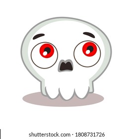 Cartoon Skull for Halloween Vector