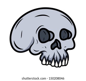 Cartoon Skull Illustration