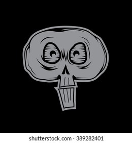 cartoon skull illustration