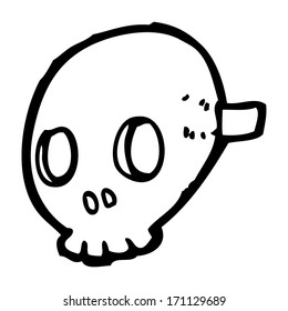 cartoon skull mask
