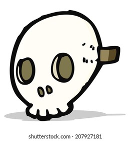 Cartoon-Schädelmaske
