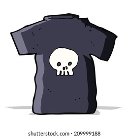 cartoon skull tee