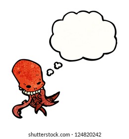 cartoon skull with tentacles