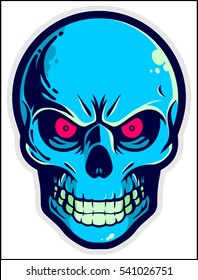 cartoon skulls