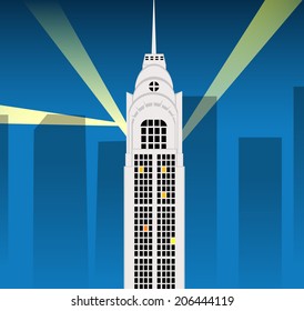 Cartoon skyscraper. Vector eps10