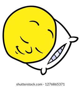 Cartoon Sleeping Illustration