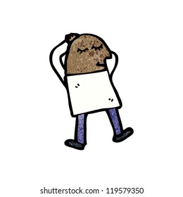 cartoon sleeping man