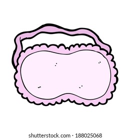 máscara de dormir de desenho animado