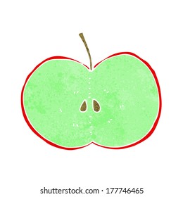 cartoon sliced apple
