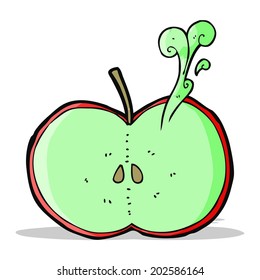 cartoon sliced apple
