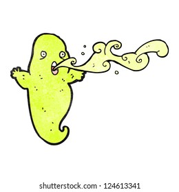 cartoon slimy ghost
