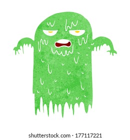 cartoon slimy ghost