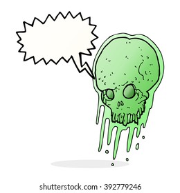 Karikaturenrutsche mit Sprachblase