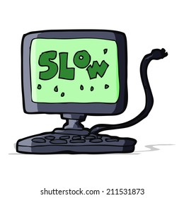 cartoon slow computer