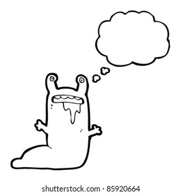 cartoon slug monster