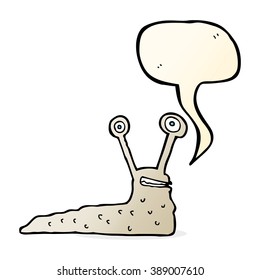 slug de caricatura con burbuja de habla