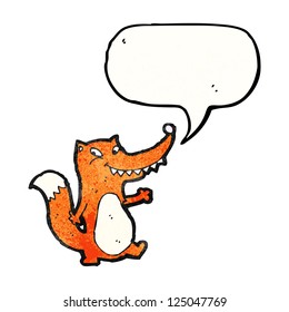 cartoon sly fox