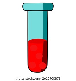 Cartoon Small Red Health Potion Digital Vectors Illustration 