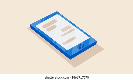 Teléfono inteligente de caricatura. Ilustración vectorial para animación 2d.