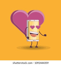 cartoon smartphones design