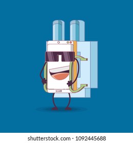 cartoon smartphones design