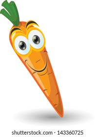 Cartoon smile carrot
