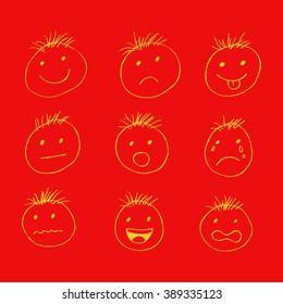 Cartoon Smiley Faces