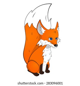 Cartoon smiley fox