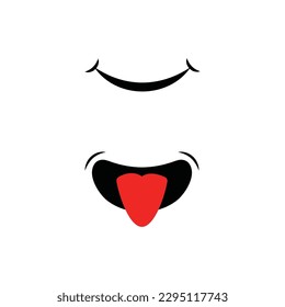 Cartoon Smiley Icon Vector Design.