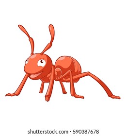 Cartoon smiling Ant