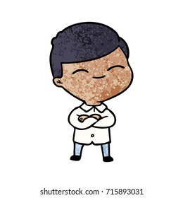 cartoon smiling boy