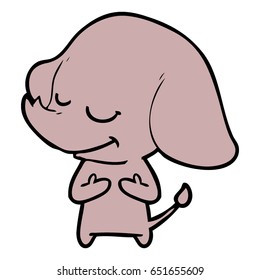 cartoon smiling elephant