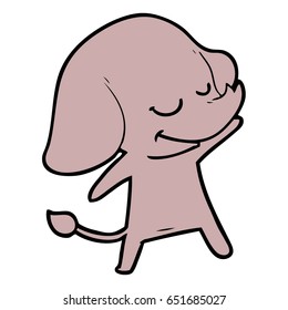 cartoon smiling elephant