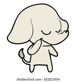 cartoon smiling elephant