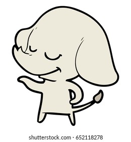 cartoon smiling elephant