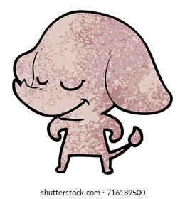 cartoon smiling elephant