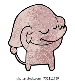 cartoon smiling elephant