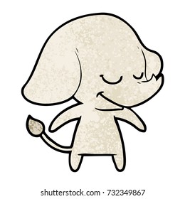 cartoon smiling elephant