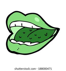 cartoon smiling halloween mouth