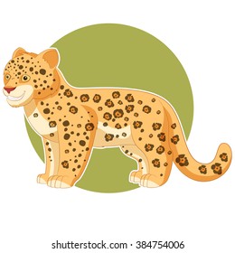 Cartoon smiling Jaguar