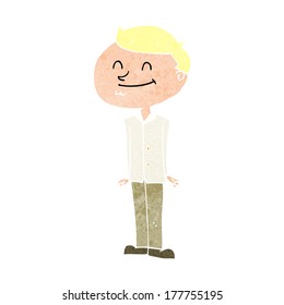 cartoon smiling man