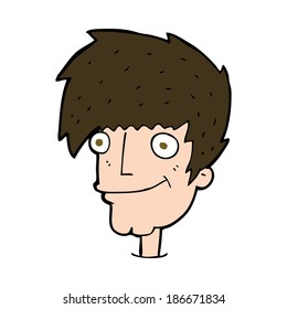 cartoon smiling man