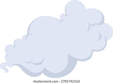 Smoke Clouds de dibujos animados. Elemento de Vector aislado.