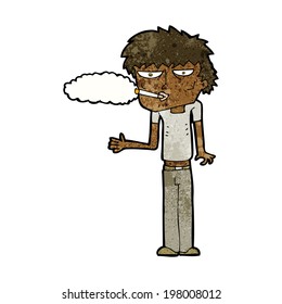 fumador de dibujos animados