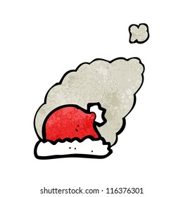cartoon smoking christmas hat