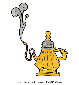 cartoon smoking hookah